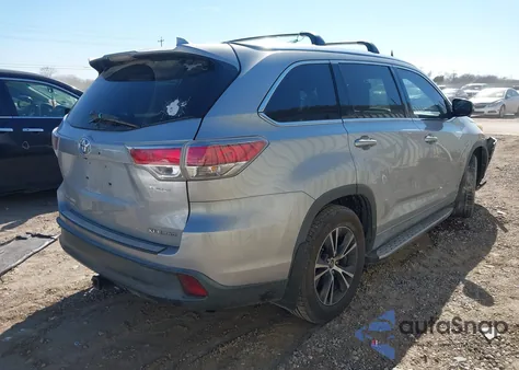 2016 Toyota Highlander Xle V6 from USA, damaged, VIN 5TDJKRFH1GS249060